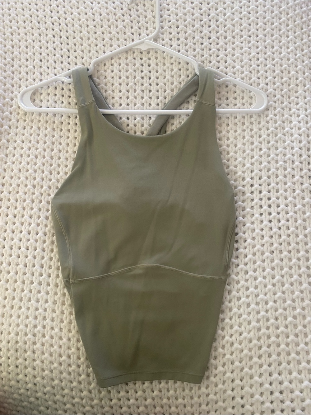 Olive Green Racerback Athletic Tank